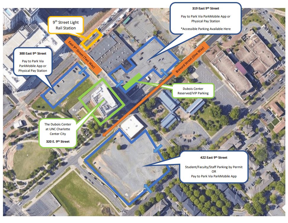 Dubois Center Parking Map